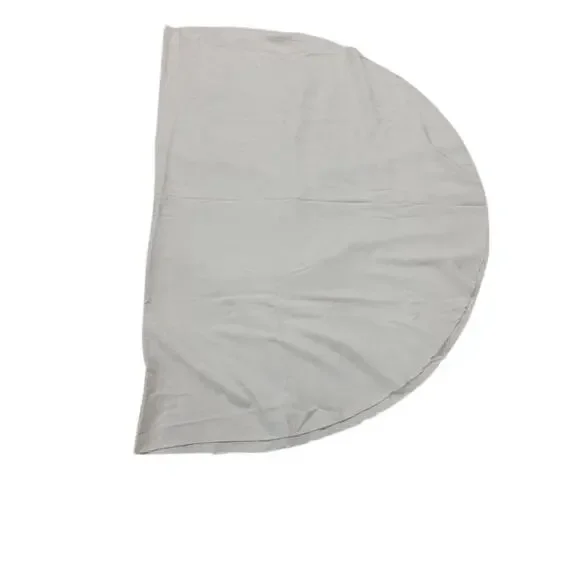 ✨ Vintage Set White Cotton Tablecloth Lot Rectangle +  Round Minimalist Decor - Picture 2 of 8